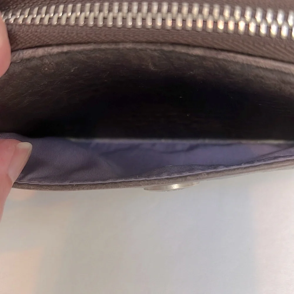Coach Leather Accordion Wallet